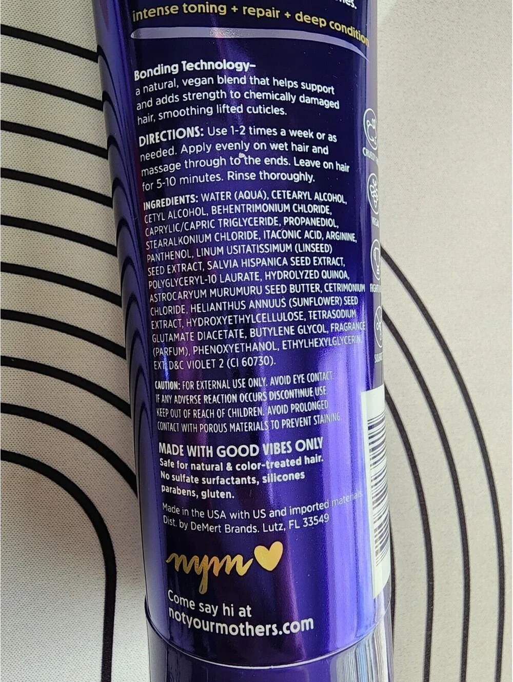 Not Your Mother's Blonde Moment Tone & Repair Purple Hair Mask 8 fl oz